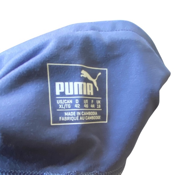 NWT Puma Prussion Blue Compression Leggings with Ribbed Panels SZ XL - Picture 6 of 9